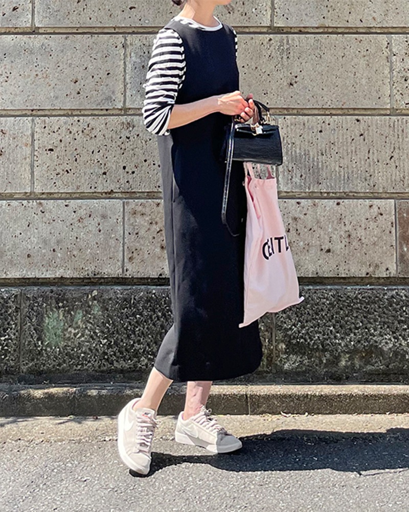 【Canaria Style】《即納》ダブルクロスジャンパースカート