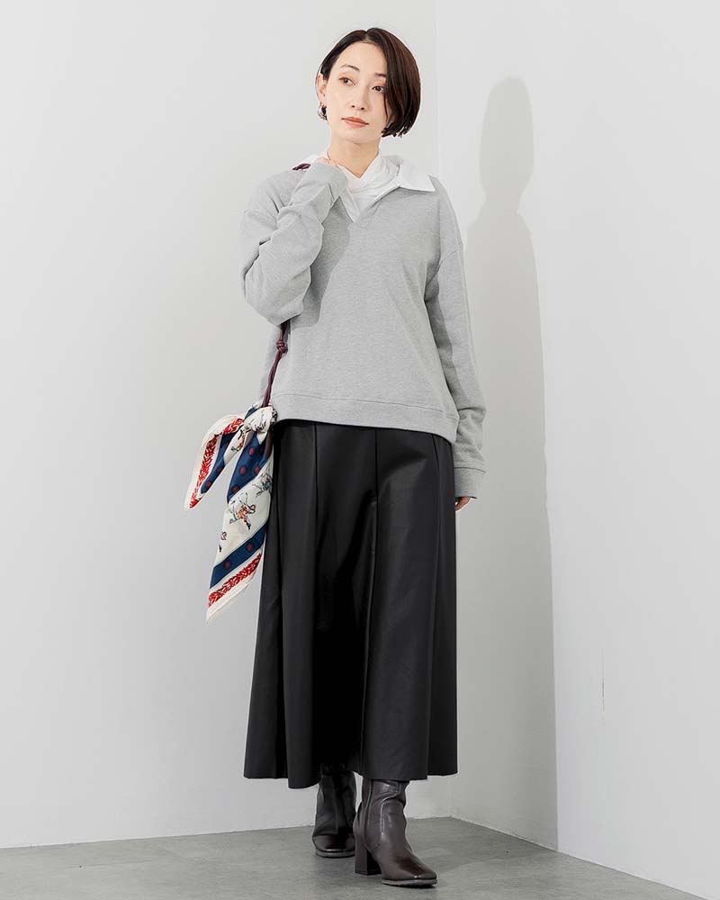 ブレア フェイクレザーフレアスカート | BOTTOMS | 元町ゼラール公式通販サイト