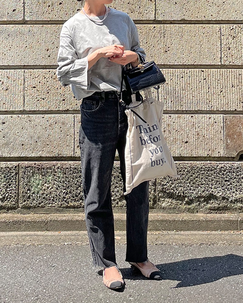 【Canaria Style】《即納》袖コンシャスデザインカットソー