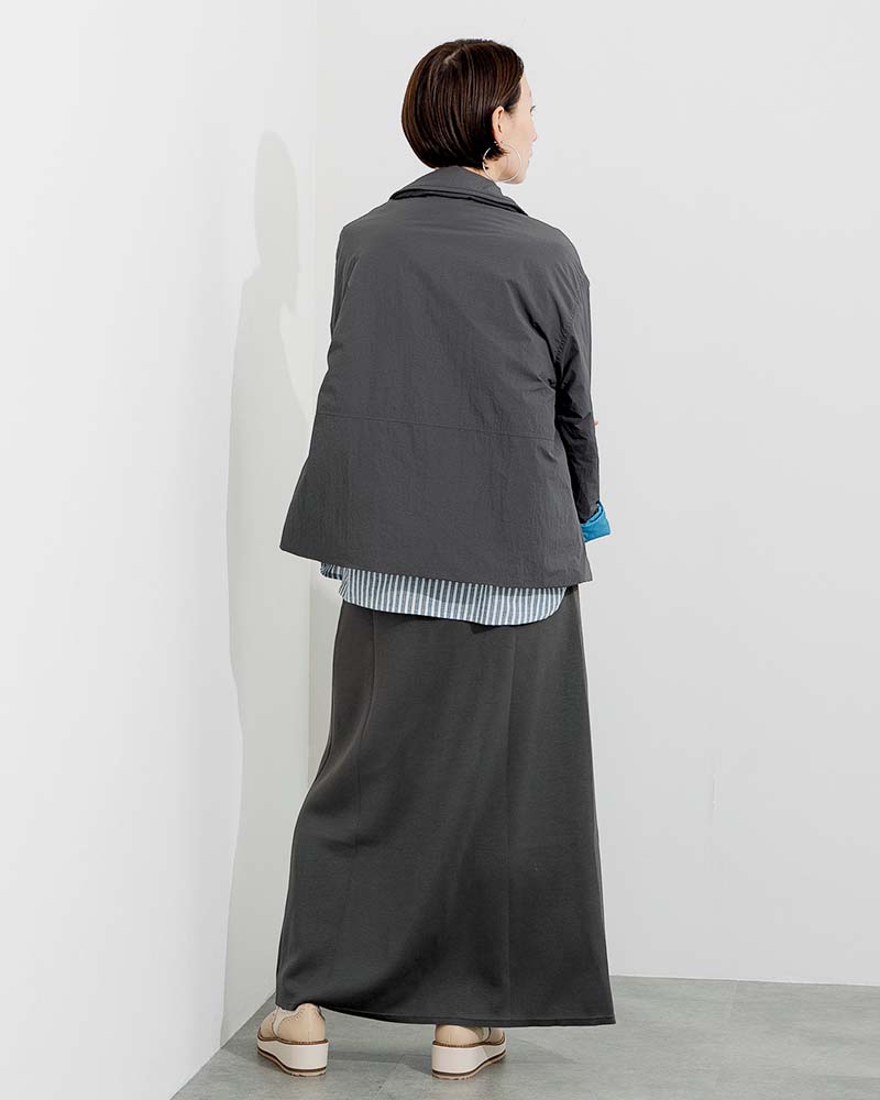 中綿ダブルブレストショートジャケット