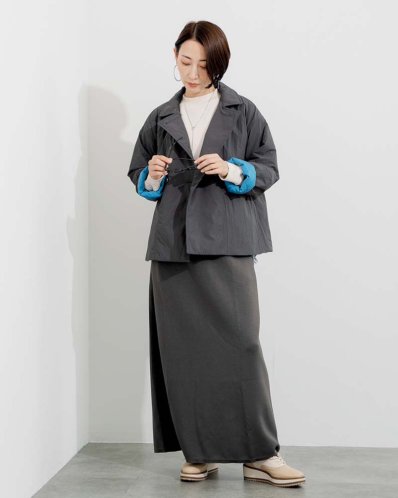 中綿ダブルブレストショートジャケット