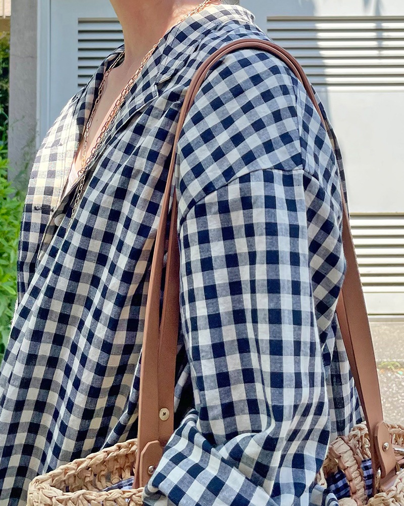 Canaria Style】スタンドカラーシャツワンピース（ペチコート付き