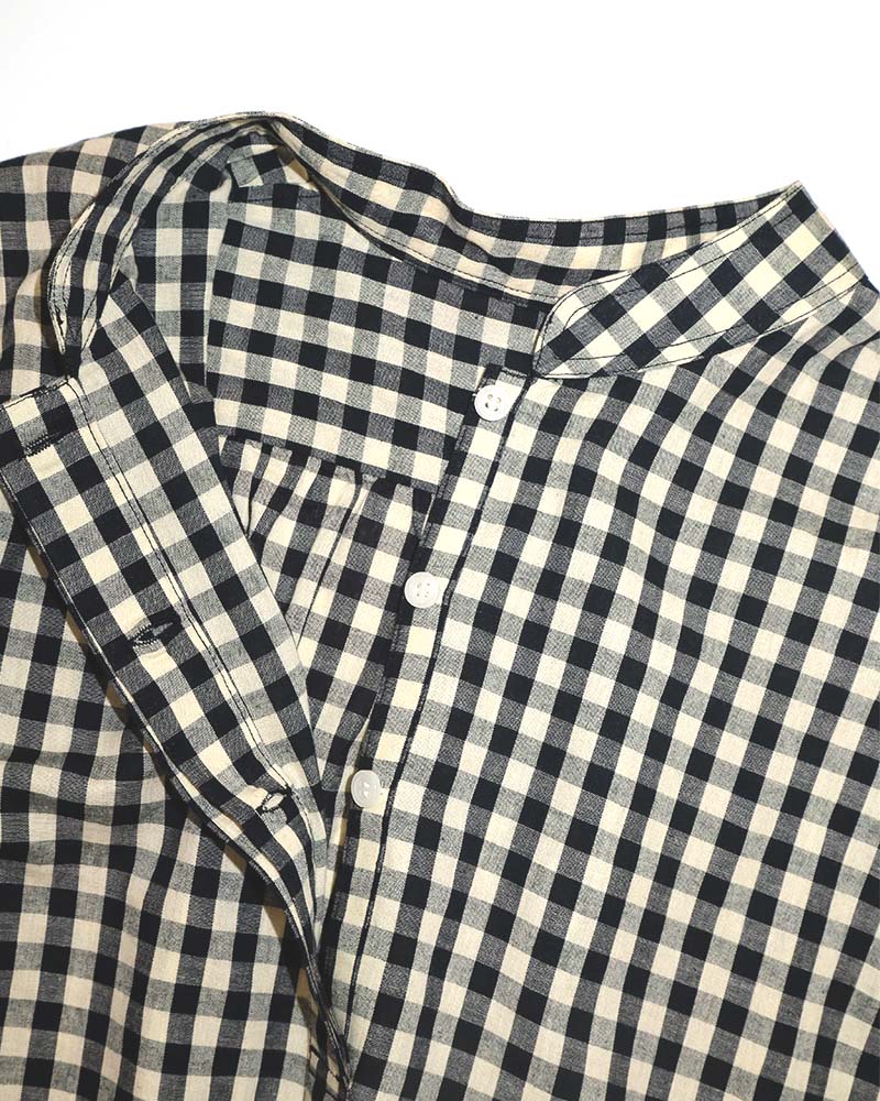 【Canaria Style】スタンドカラーシャツワンピース（ペチコート付き）