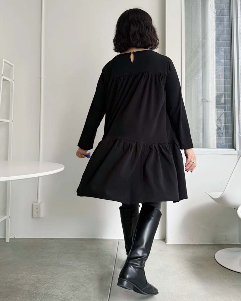 【otostyle】ジョーゼットティアードチュニック