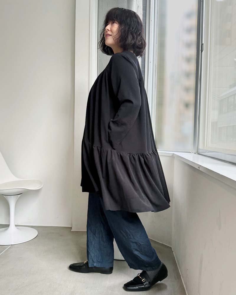 【otostyle】ジョーゼットティアードチュニック