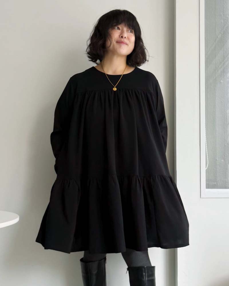 【otostyle】ジョーゼットティアードチュニック