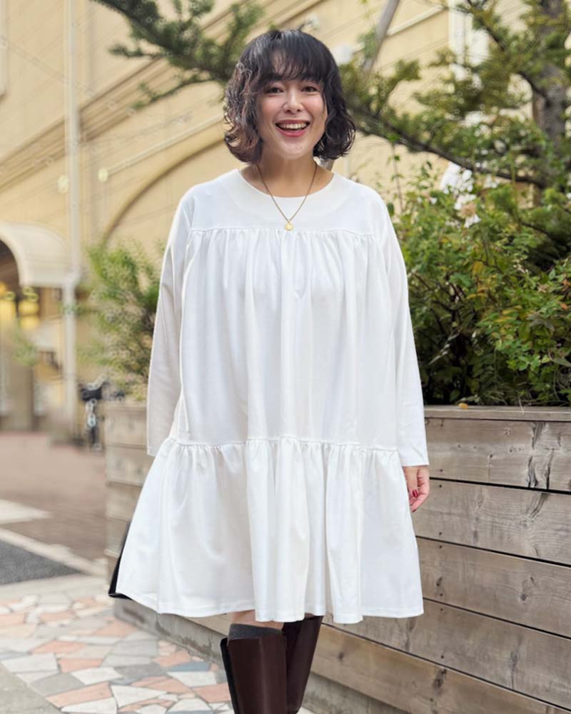 otostyle】ジョーゼットティアードチュニック | TOPS | 元町ゼラール