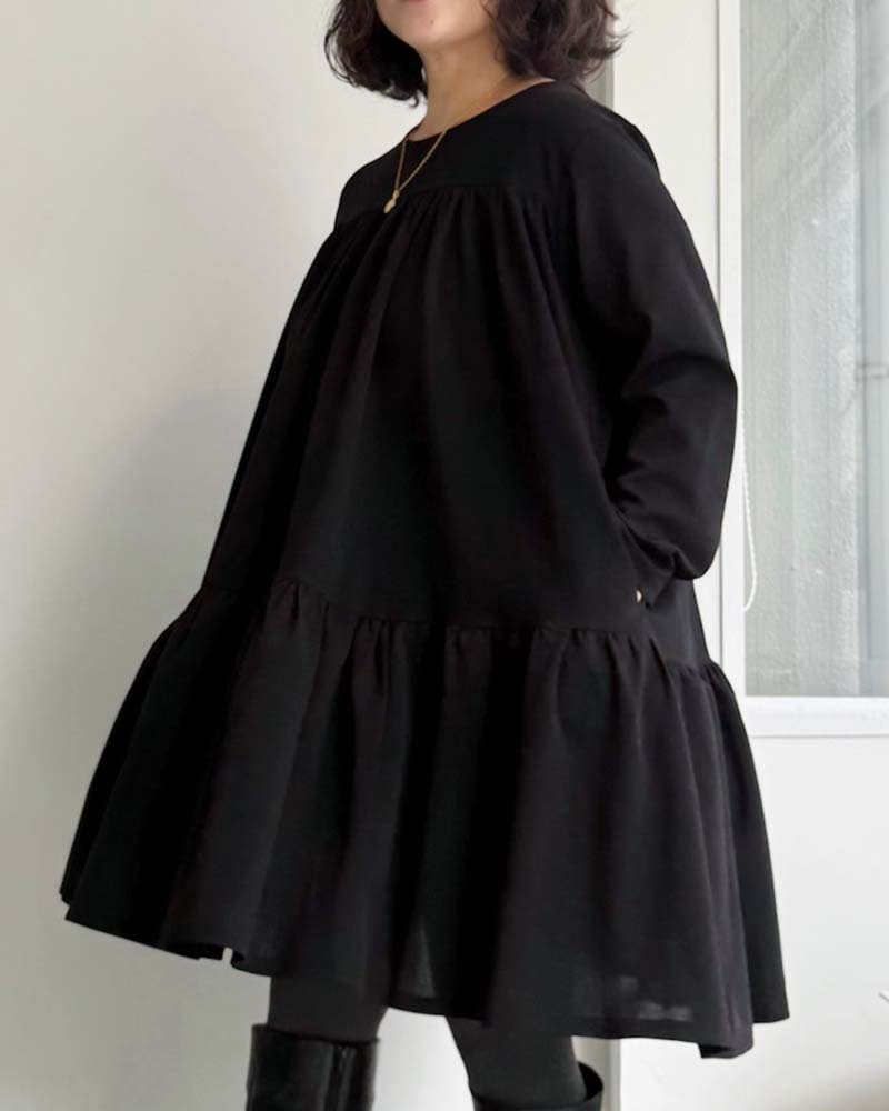 【otostyle】ジョーゼットティアードチュニック