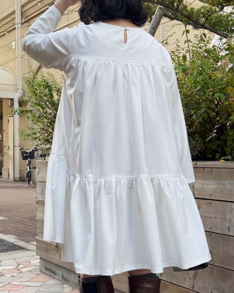 【otostyle】ジョーゼットティアードチュニック