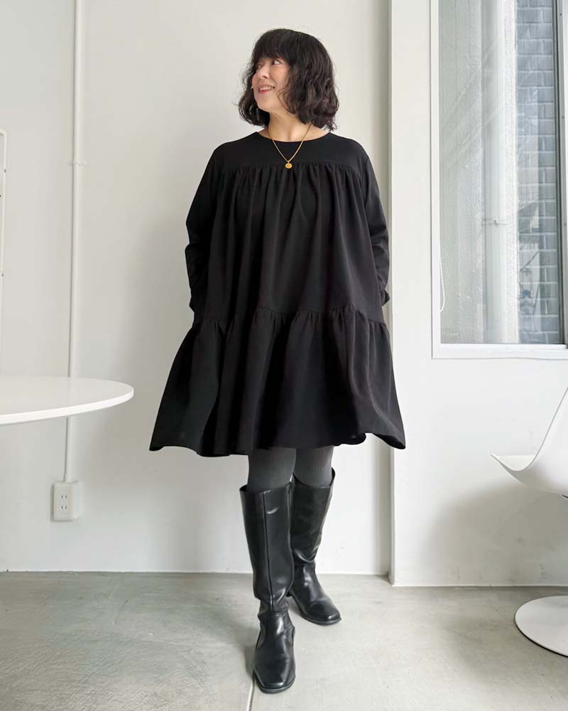 【otostyle】ジョーゼットティアードチュニック