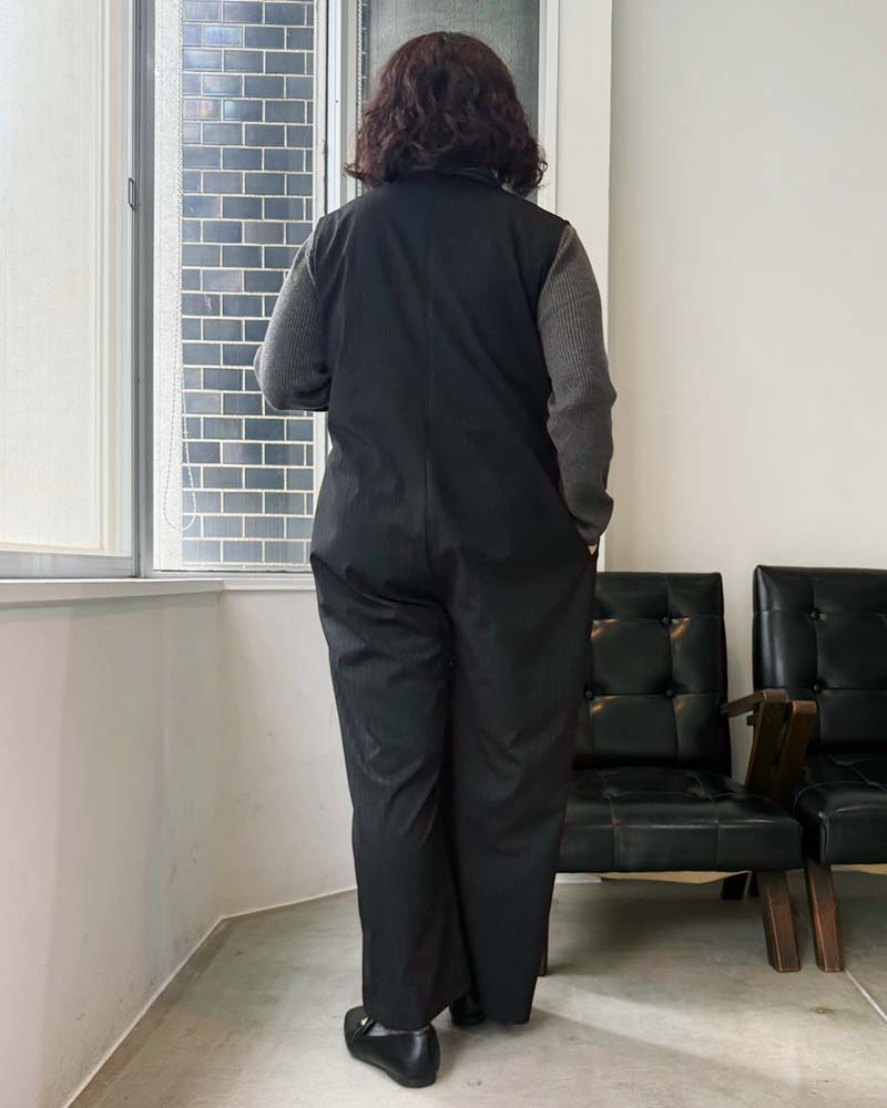 【otostyle】ダブルボタンラップライクサロペット