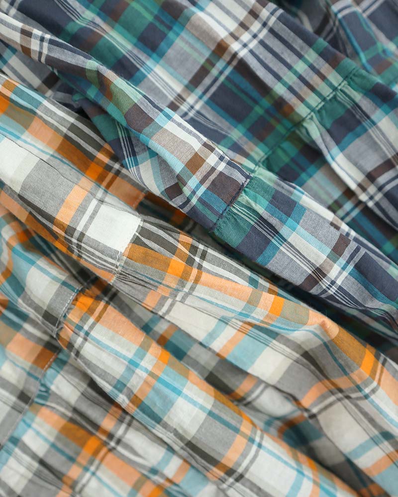 【Canaria Style】《即納》チェックティアード切替フレアースカート(インナースカート付き)