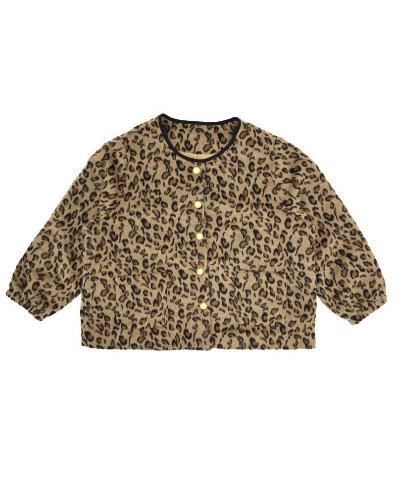 otostyle】レオパード柄シャギーノーカラーブルゾン | OUTER | 元町