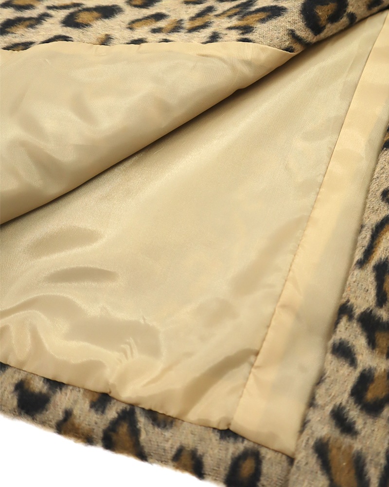 otostyle】レオパード柄シャギーノーカラーブルゾン | OUTER | 元町