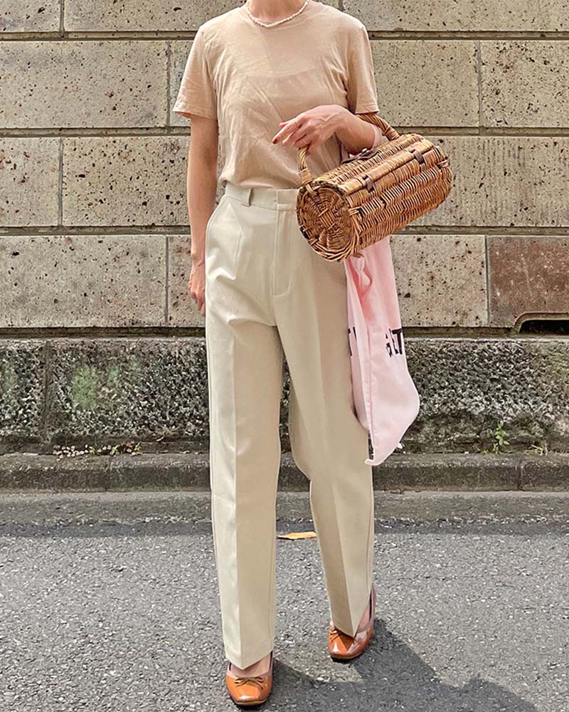 【Canaria Style】《即納》シリコンツイルハンサムチノストーレートパンツ