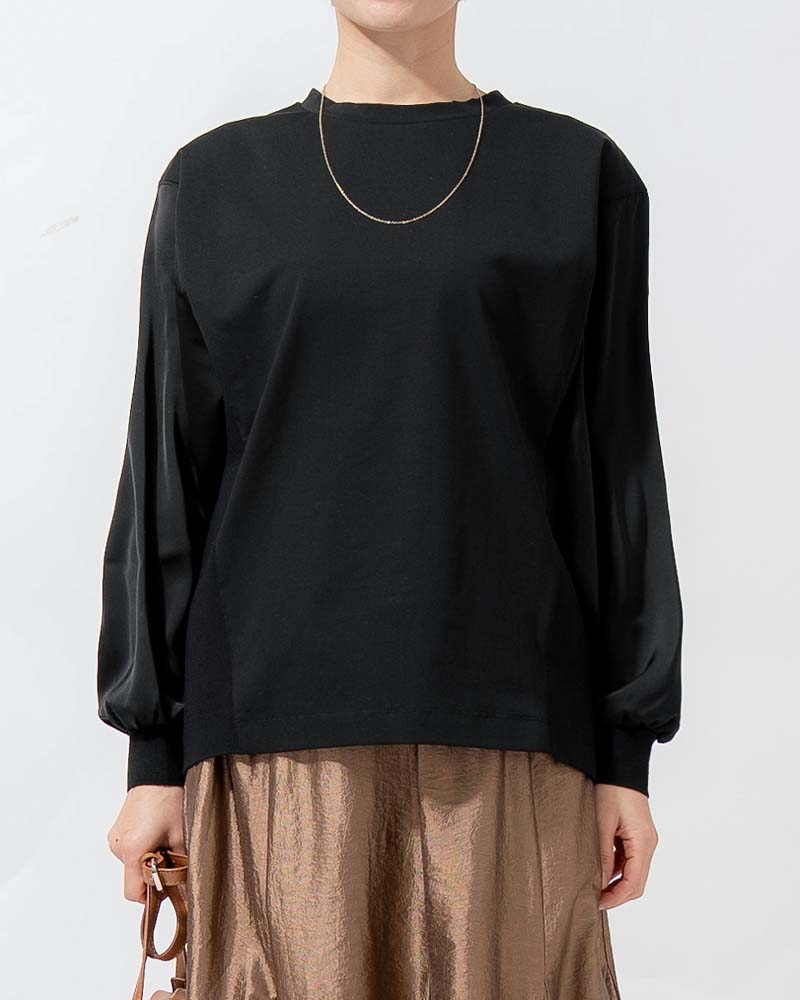 サイドリブ切り替えハイゲージポンチプルオーバー