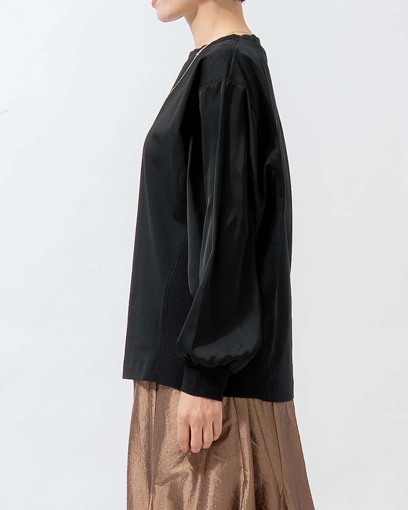 サイドリブ切り替えハイゲージポンチプルオーバー