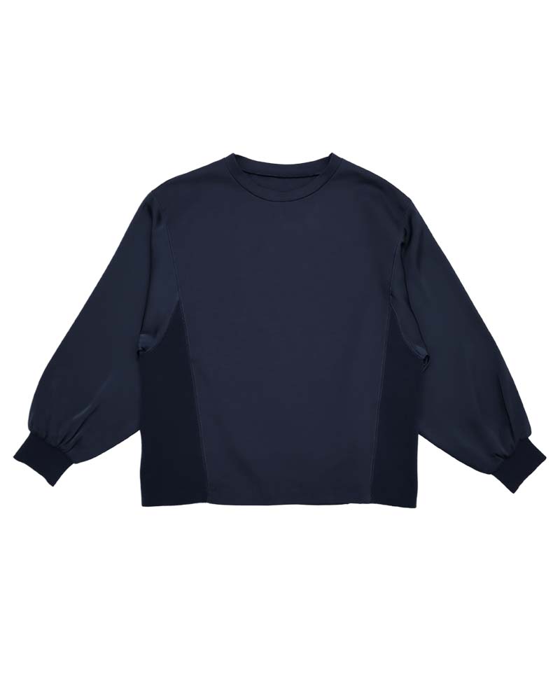 サイドリブ切り替えハイゲージポンチプルオーバー