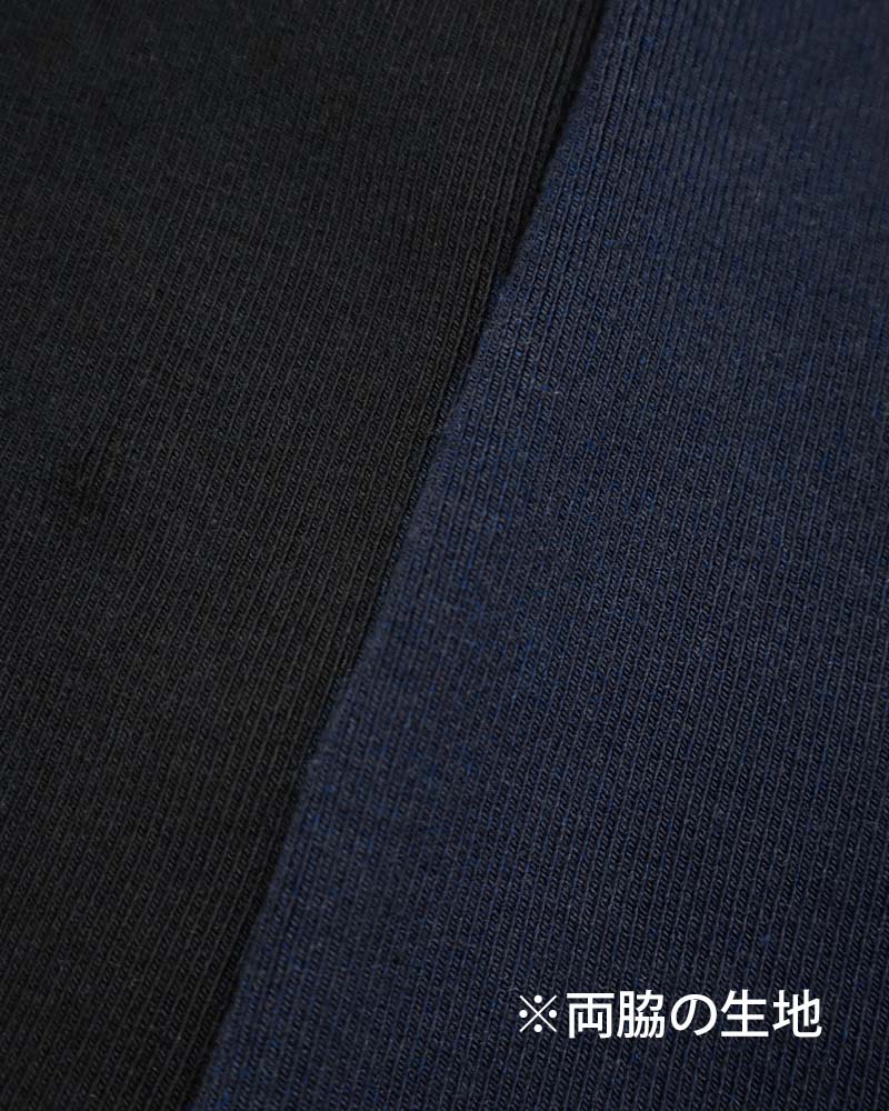 サイドリブ切り替えハイゲージポンチプルオーバー