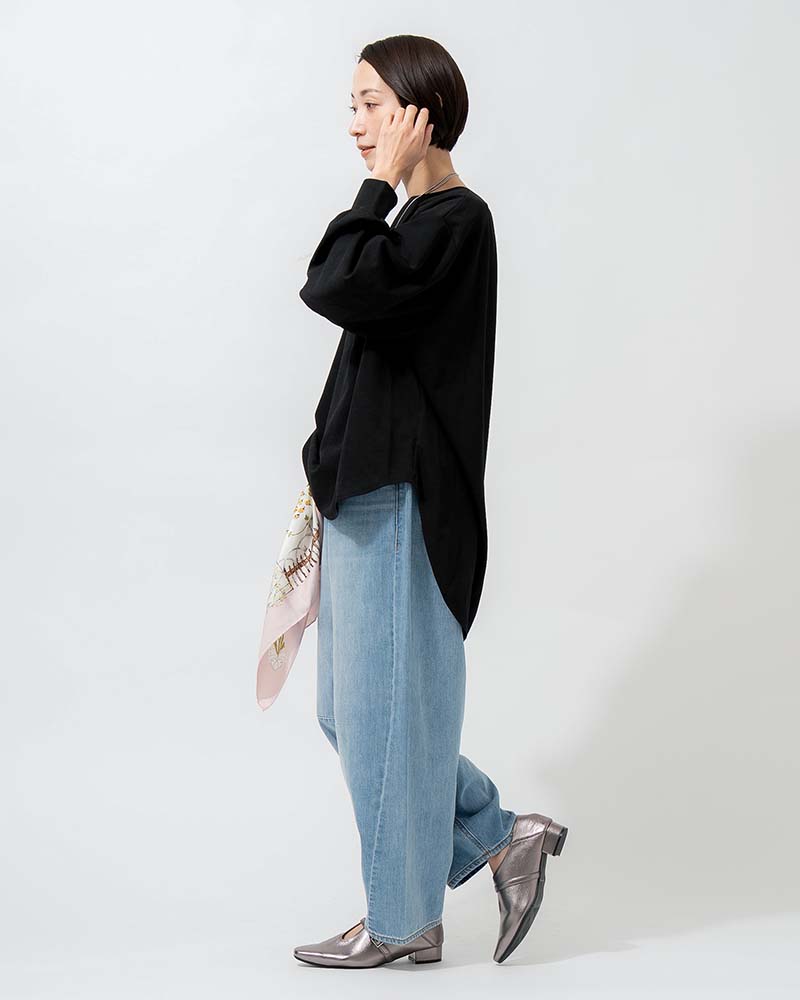 ライトオンスデニムカーブラインパンツ