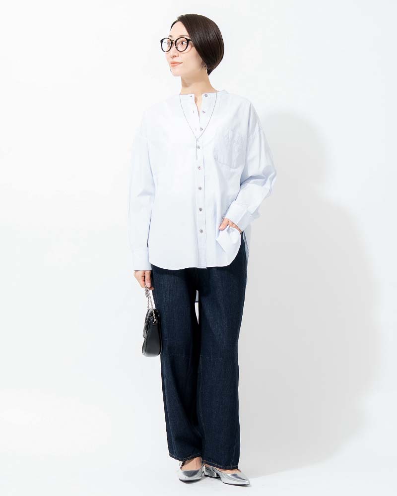 ライトオンスデニムカーブラインパンツ