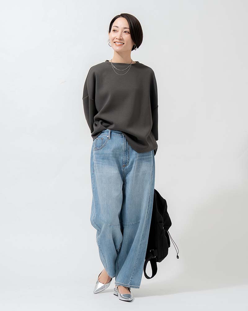 ライトオンスデニムカーブラインパンツ