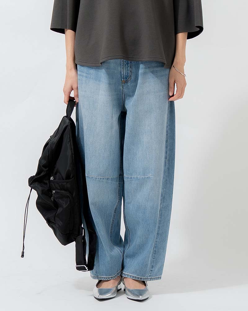 ライトオンスデニムカーブラインパンツ