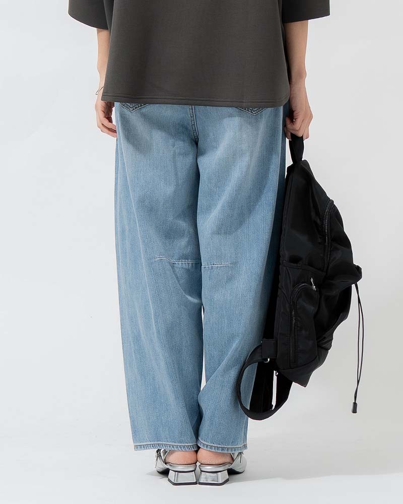 ライトオンスデニムカーブラインパンツ