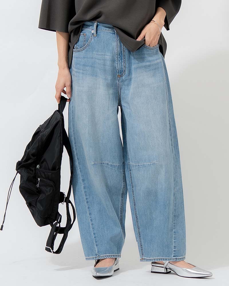 ライトオンスデニムカーブラインパンツ