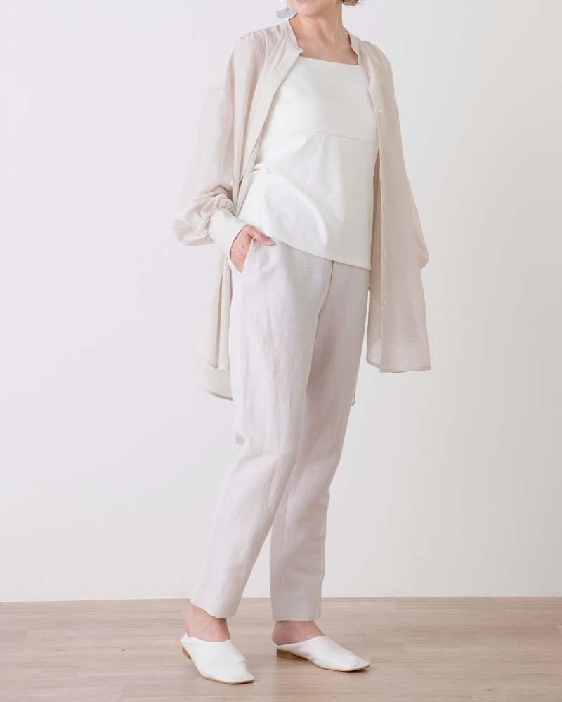 フランス素材シアーシャツ2WAYチュニック