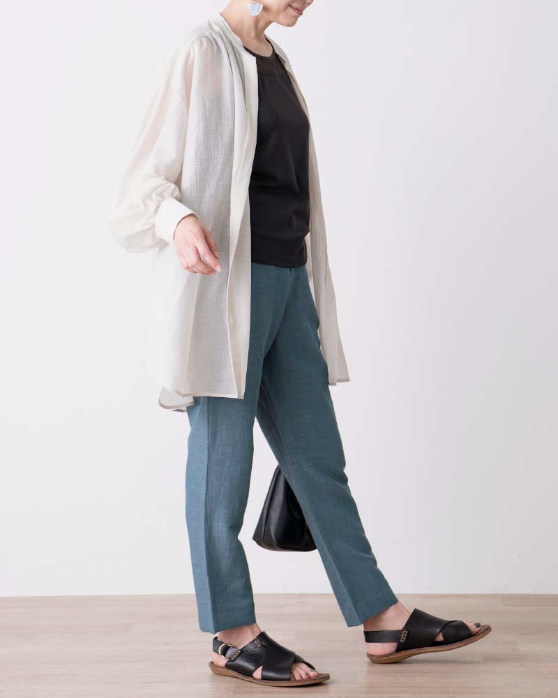 フランス素材シアーシャツ2WAYチュニック