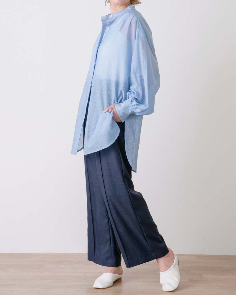 フランス素材シアーシャツ2WAYチュニック