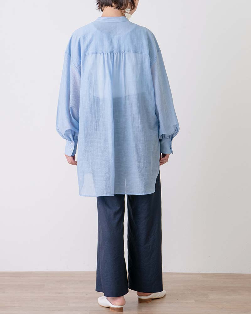 フランス素材シアーシャツ2WAYチュニック