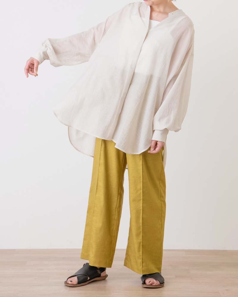 フランス素材シアーシャツ2WAYチュニック