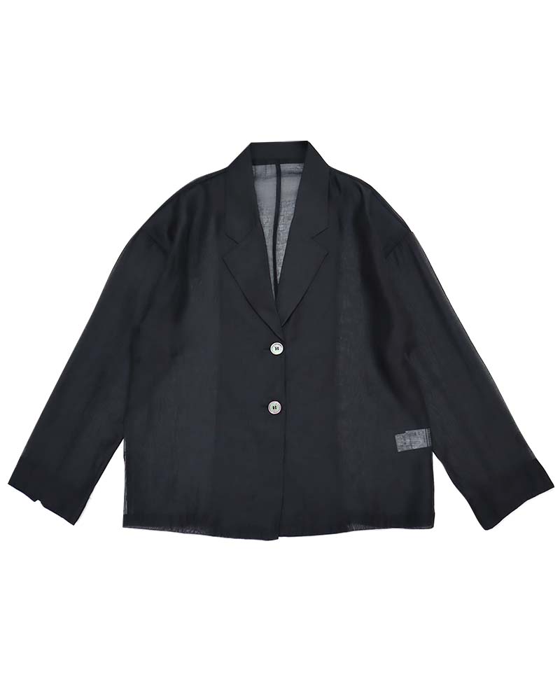 シアーオーガンジーテーラードジャケット