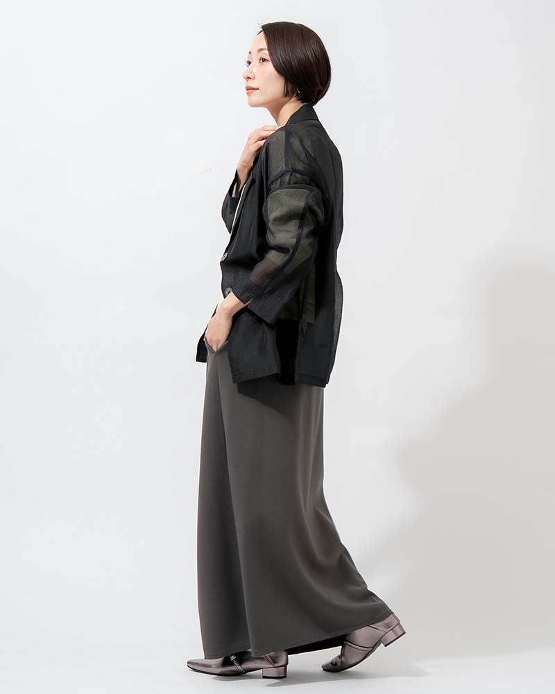 シアーオーガンジーテーラードジャケット