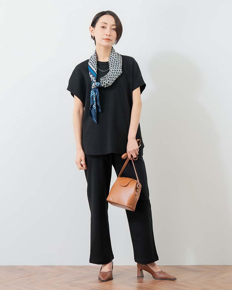 エグゼクティブジャージー袖ギャザードレーププルオーバー《セットアップ対応》