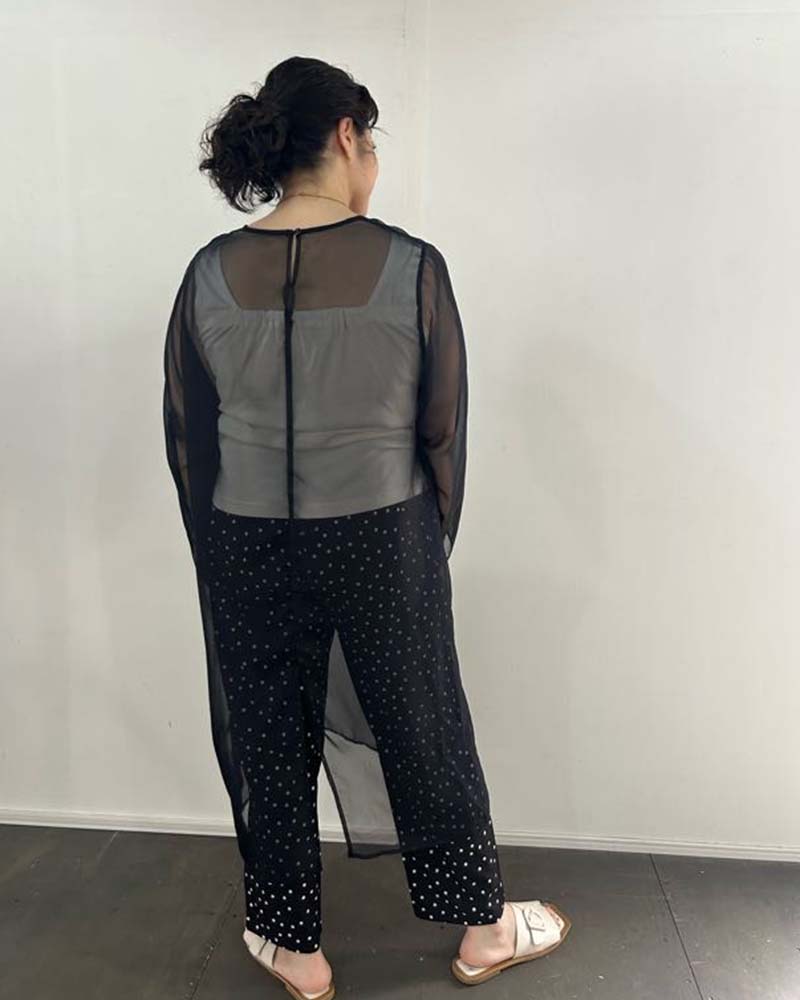 【otostyle】シアーオーガンジーワンピース