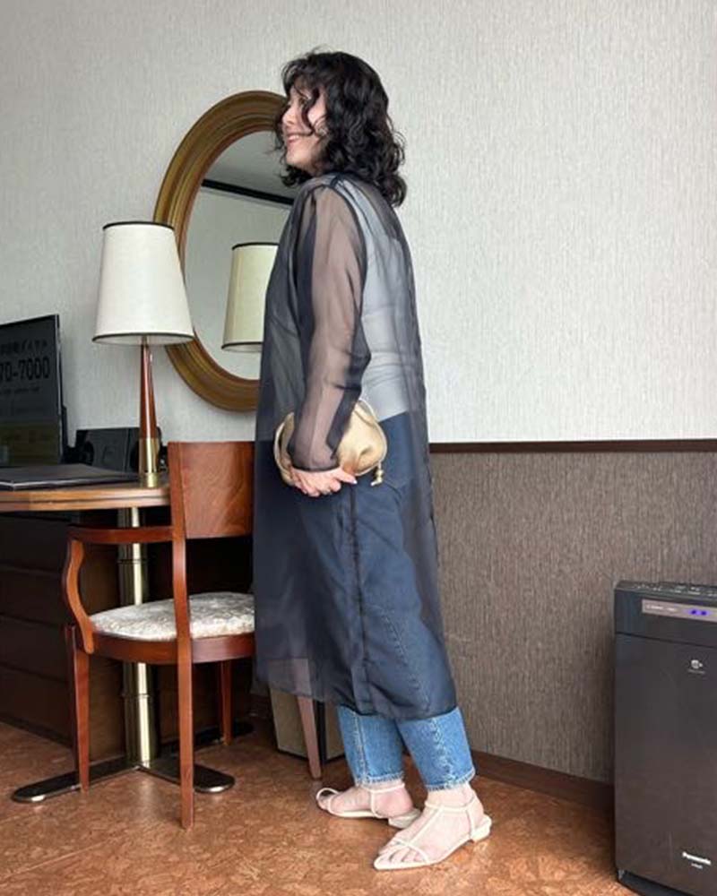 【otostyle】シアーオーガンジーワンピース