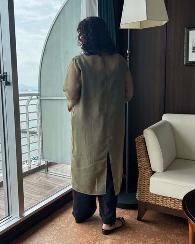 【otostyle】シアーオーガンジーワンピース