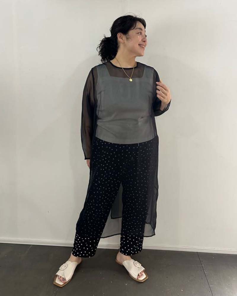 【otostyle】シアーオーガンジーワンピース