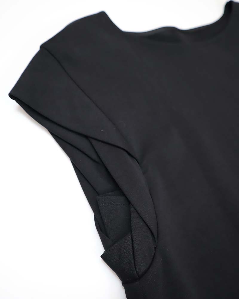 エグゼクティブジャージータックスリーブワンピース