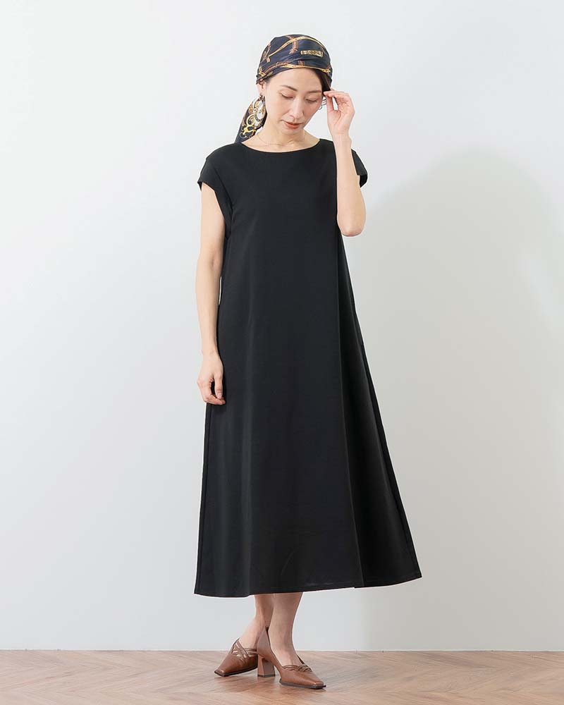 エグゼクティブジャージータックスリーブワンピース