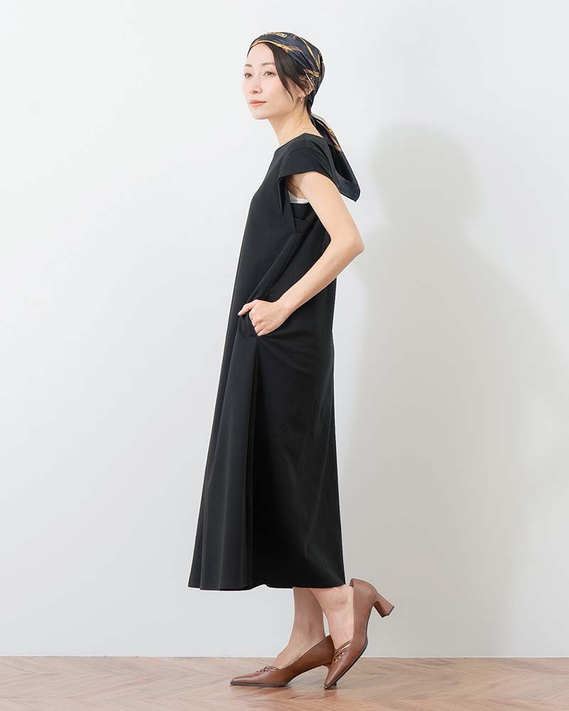 エグゼクティブジャージータックスリーブワンピース