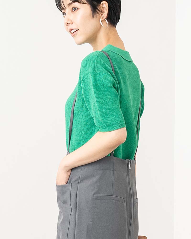 ストラップ付きIラインスカート