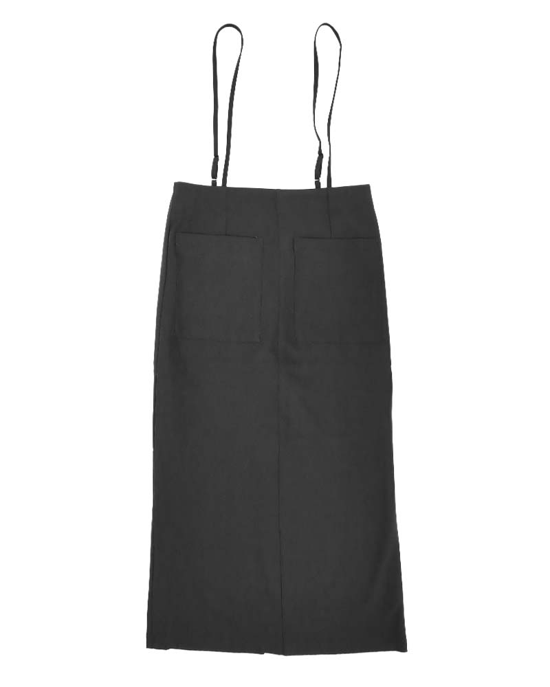 ストラップ付きIラインスカート