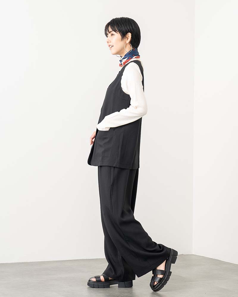 リネンタッチナローショルダージレ《セットアップ対応》