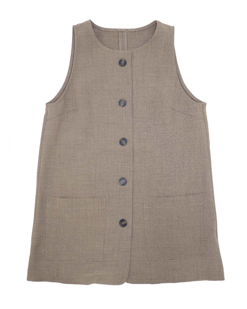 リネンタッチナローショルダージレ《セットアップ対応》