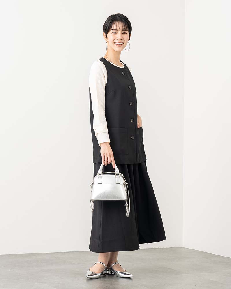 リネンタッチナローショルダージレ《セットアップ対応》