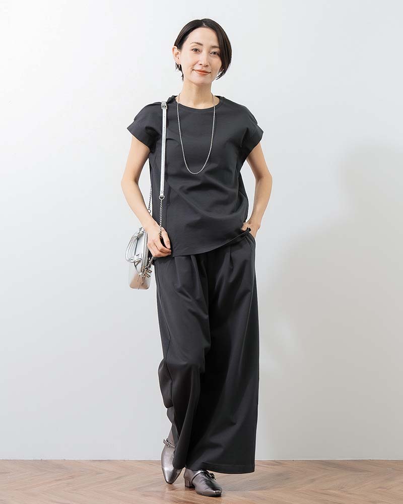 エグゼクティブジャージータック入りワイドパンツ《セットアップ対応》